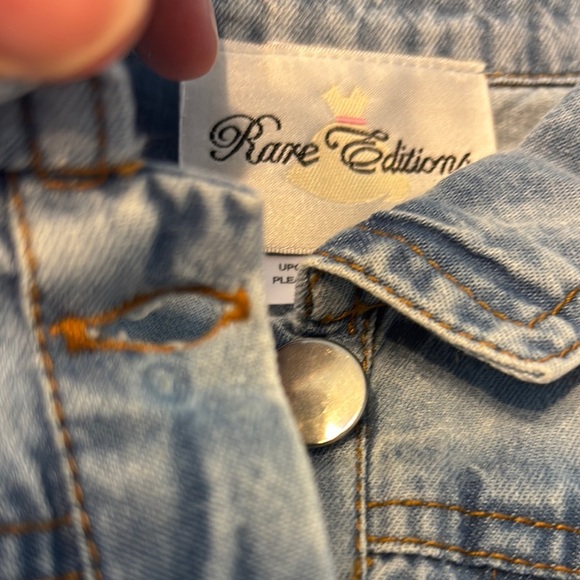 Denim and Pastel Layered Dress - Picture 9 of 15